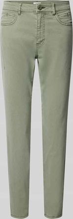 s.Oliver Red Label Slim Fit Stoffhose aus Baumwoll-Mix in Khaki, Gr&ouml;&szlig;e 42