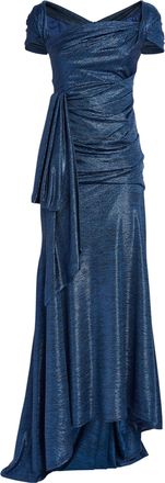 Talbot Runhof Draped Lurex Mermaid Gown Size L