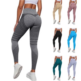 Generic Cellumove 3D Leggings Womens Anti Cellulite Compression Leggings High Waist Push Up Yoga Trousers with Abdominal Control Opaque Figure Shaping Booty L