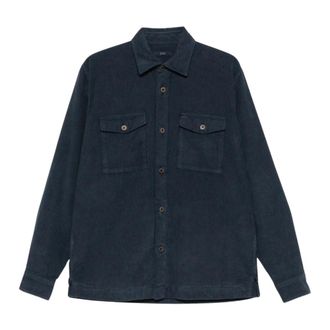 Fay U801 Shirt - Heren - Overhemden - Blauw - Maat: L