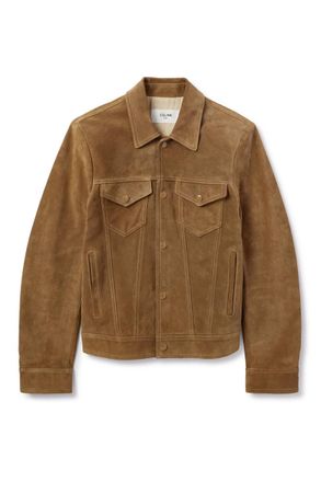 Celine Suede Trucker Jacker