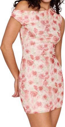 Minkpink Camille Mesh Mini Dress In Pink Floral