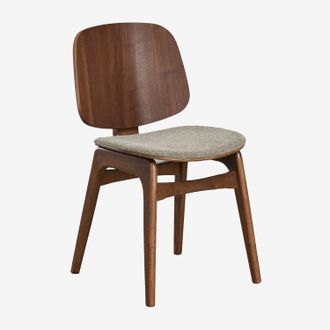 Sklum Sklum - Silla De Comedor En Madera Y Tapizada Canada