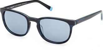 Timberland TB00074 Polarized 64D Mens Sunglasses Blue Size 55