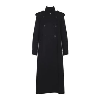 Khaite Dames, Mantels, Zwart, Maat: XS Wol