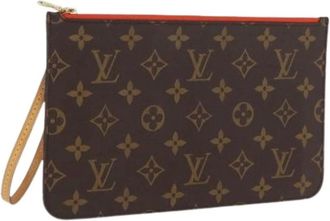 Louis Vuitton Pre-owned Clutches, female, Brown, Size: ONE SIZE Pre-owned Vintage Canvas Clutch