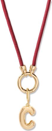 Brook & York Kai Initial Charm Necklace in Gold/Purple C at Nordstrom