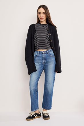 Good American Womens Vintage Straight Ankle | Indigo, Size 28 Plus | Good American by Khlo&Egrave; Kardashian