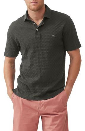 Rodd & Gunn Huntsbury Texture Polo in Olive at Nordstrom, Size Xxx-Large