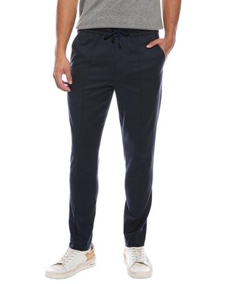 Isaia The Drawcord Wool-Blend Pant