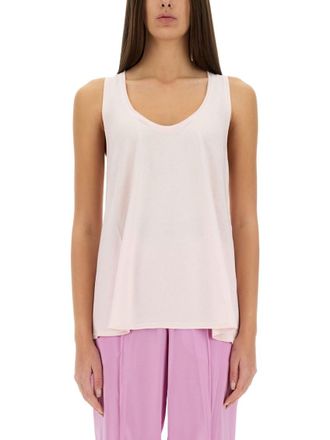 Tom Ford Light Pink Solid Scoop Neck Top