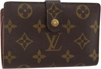 Louis Vuitton Pre-owned Wallets, female, Brown, Size: ONE SIZE Pre-owned Monogram Canvas Wallet