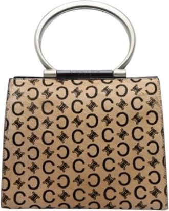 Celine Pre-owned Pony Hair Handbag - Dames - Vintage Handtas - Beige - ONE Size - Vintage