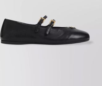 Prada lamb leather ballerina shoes