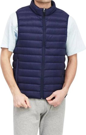 Club Room Mens Performance Water Resistant Vest In Blue