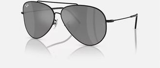 Ray-Ban Unisex - 0Rbr0101S Aviator Reverse Sunglasses In Black