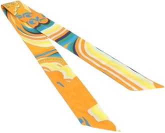 Herm&egrave;s Pre-owned Vintage Zijden Sjaal - Dames - Vintage Accessoires - Veelkleurig - ONE Size - Vintage