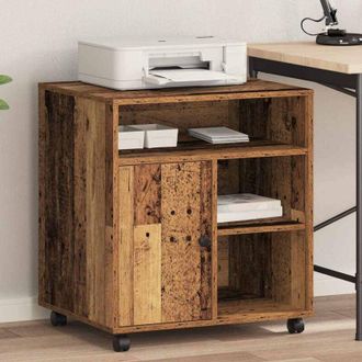 vidaXL Supporto per Stampante Legno vecchio 60 x 50 x 67 cm - Vidaxl