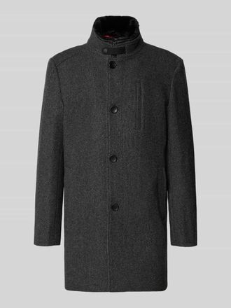 Cinque Regular Fit Mantel mit Stehkragen Modell Arsenal in Anthrazit, Gr&ouml;&szlig;e 46