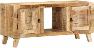 vidaXL Vidaxl - Mueble de tv madera maciza de mango rugosa 105x46x32 cm