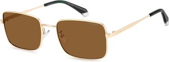 Polaroid PLD 4213/G/S/X Asian Fit AOZ/SP Mens Sunglasses Gold Size 57