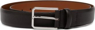 Santoni leather belt - men - Leather - 110 - Brown