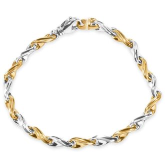 Pompeii3 Mens Link 14k Gold (19gram) or Platinum (32gram) 4.5mm Bracelet 8.5
