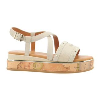 Alviero Martini 1A Classe Flat Sandals - female - Alviero Martini 1a Classe - Flat Sandals - Beige - 3 UK - Shoes