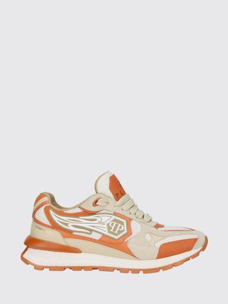 Philipp Plein Leather and Mesh Sneakers