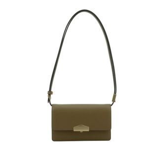 Pourchet Tassen, Dames, Groen, ONE Size, Leer, Anjou Schoudertas