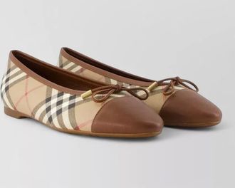 Burberry logo-print ballet flats