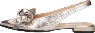 Notre-V Schoenen, Dames, Grijs, 36 EU, Leer, 72251 Slingbacks