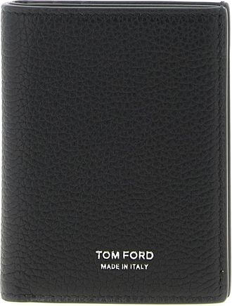 Tom Ford Foldable Card Holder Portafogli Nero-Uomo