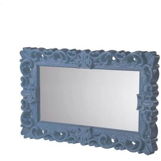 Slide Mirror of Love Blu polvere - Medio specchio di design originale Slide colorato moderno barocco camera ingresso sala da pranzo salotto