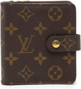 Louis Vuitton Monogram Brown Pvc Leather Wallet (Bi-Fold) (Pre-Owned)