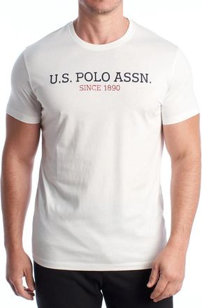 U.S.Polo Association Classic T-shirt met ronde hals - Heren - T-shirts - Wit - XL - Katoen - Tops