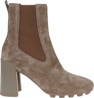 Hogan Leren sneakers voor vrouwen - Dames - Laarzen met Hak - Bruin - 40 EU - Leer - Schoenen