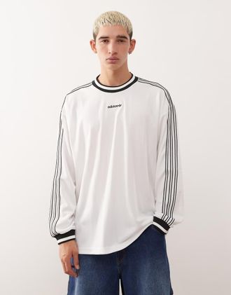 adidas Originals Maglietta a maniche lunghe bianca-Bianco