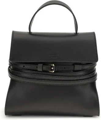 Moschino Black Calf Leather Bos Taurus Womens Handbag