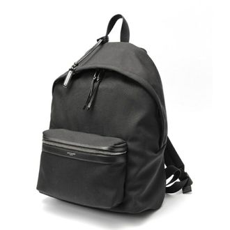 Saint Laurent Black Nylon Leather Backpack (Pre-Owned)