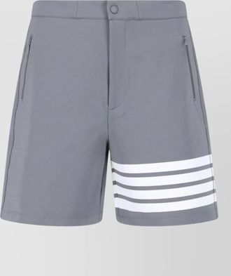 Thom Browne shorts elastic waistband back and side pockets