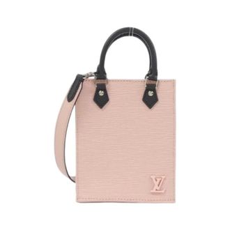 Louis Vuitton Pre-owned Epi Petite Sac Plat Leren Schoudertas - Dames - Pre-owned - Roze - Maat: ONE Size Leer