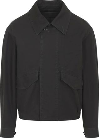 Christophe Lemaire Jassen, Heren, Bruin, L, Katoen, Bruine Katoenen Jas voor Mannen