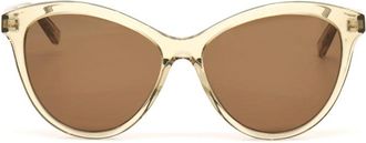 Saint Laurent SL456004 Cat-Eye Full Rim Sunglasses - Yellow