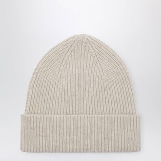 Le Bonnet Beanie in wool and Caregora in Ivory
