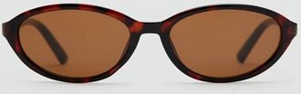 Mango Occhiali da sole montatura acetato cioccolato - Donna - Taglia unica - MANGO