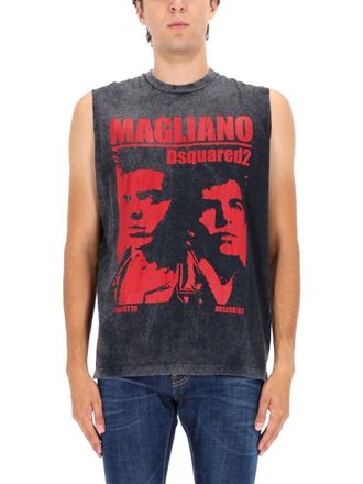 Dsquared2 Sleeveless Grey T-Shirt