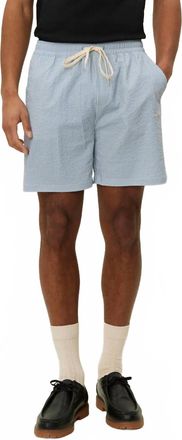 Les Deux Stan Stripe Seersucker Swim Shorts In Allure