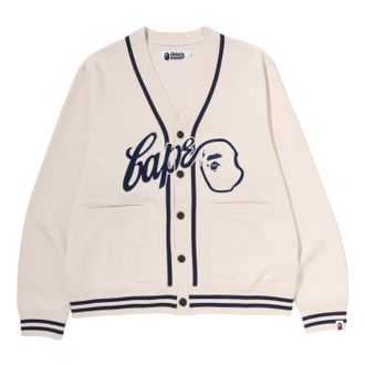 A Bathing Ape BAPE Sweat Cardigan Ivory 0ZXKNM001151RIVX