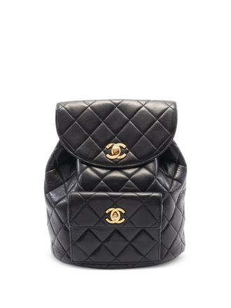 Chanel 1994-1996 Duma backpack - women - Lambskin - One Size - Black